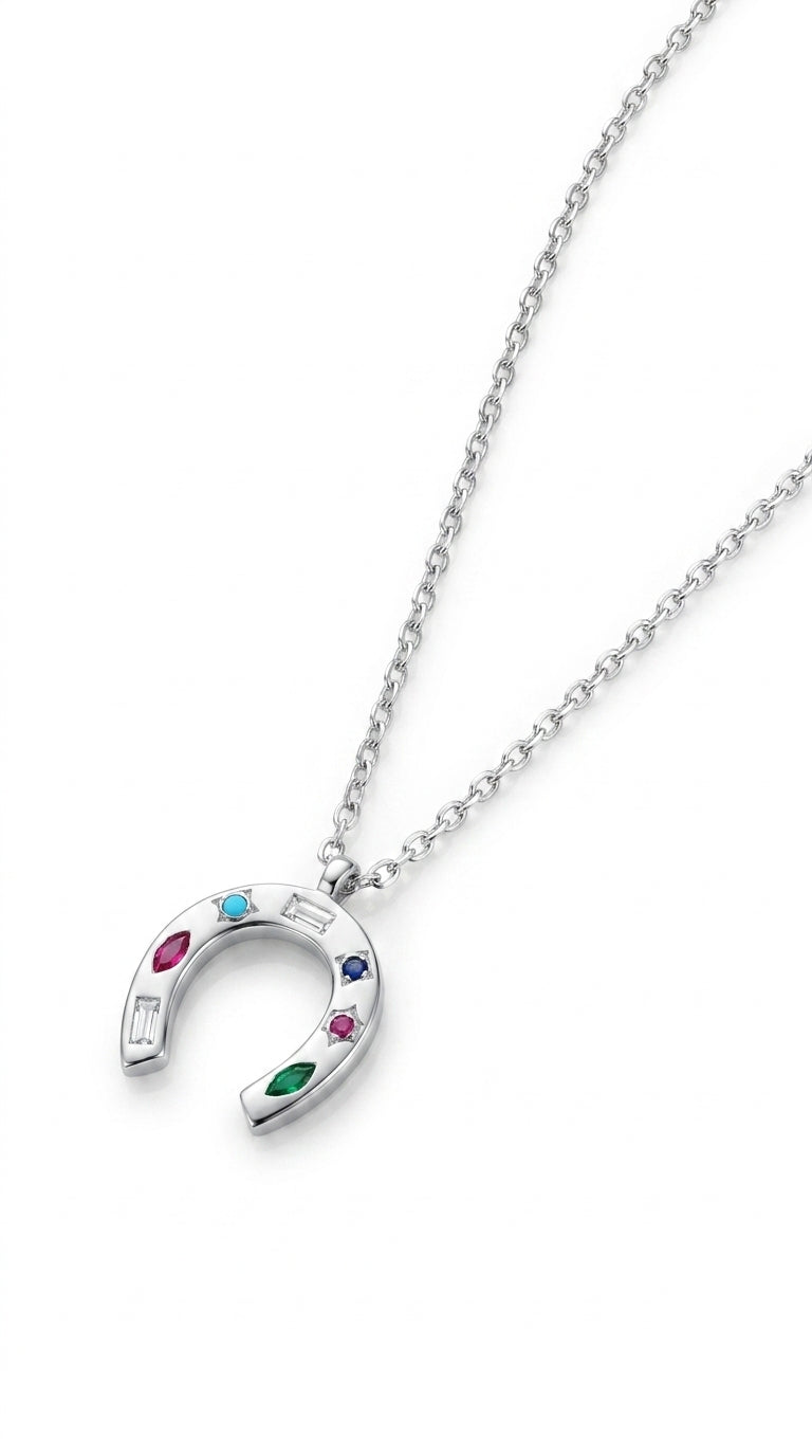 Radiant Horseshoe Aura Necklace