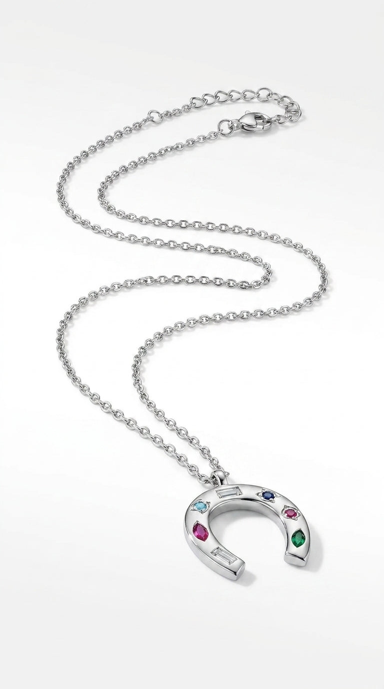 Radiant Horseshoe Aura Necklace