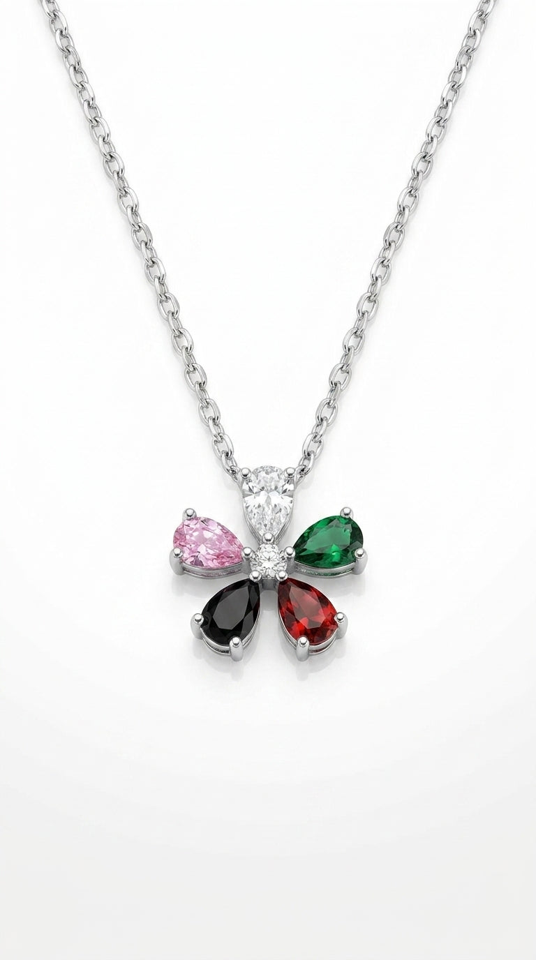 Radiant Flora Prism Necklace