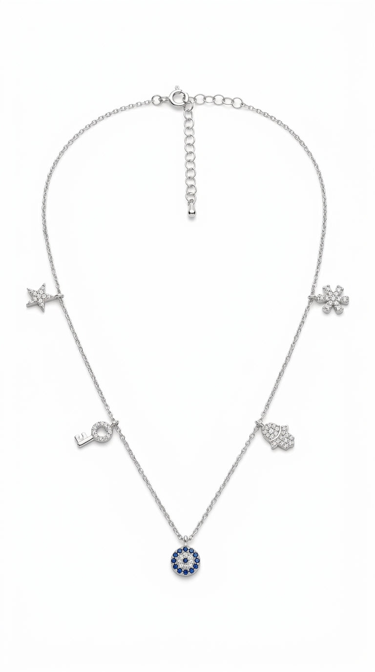 Celestial Harmony Charm Necklace