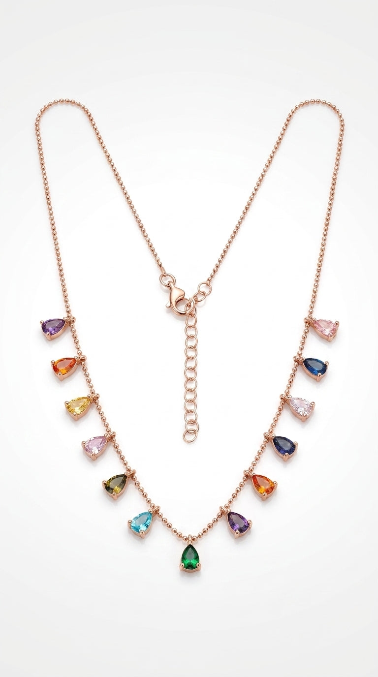 Radiant Prism Drop Necklace