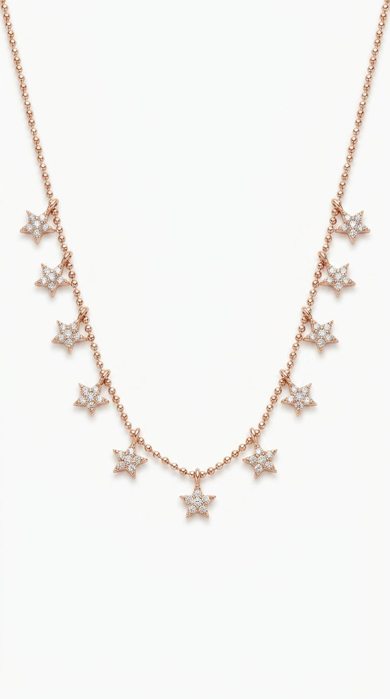 Celestial Star Shower Necklace