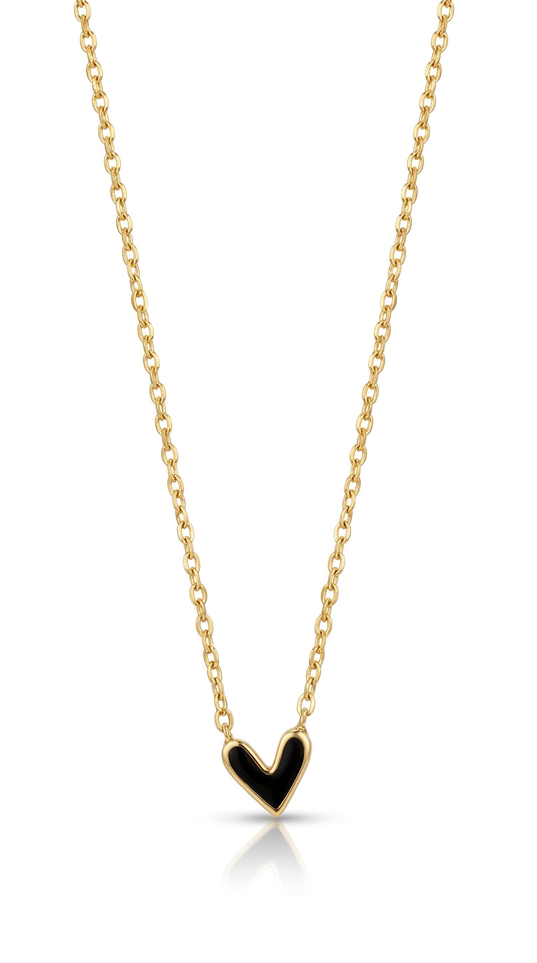 Noir Aura Heart Necklace
