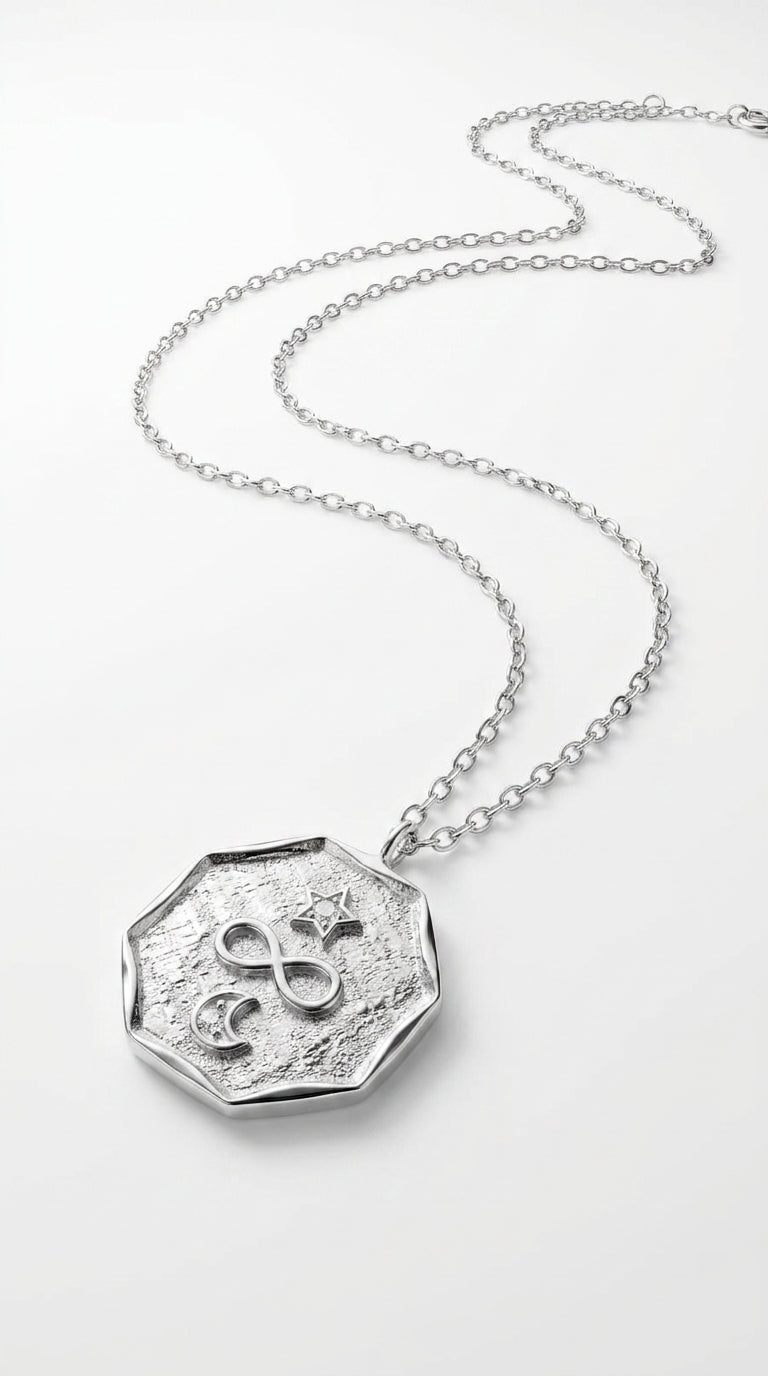 Antique Infinity Celestial Medallion