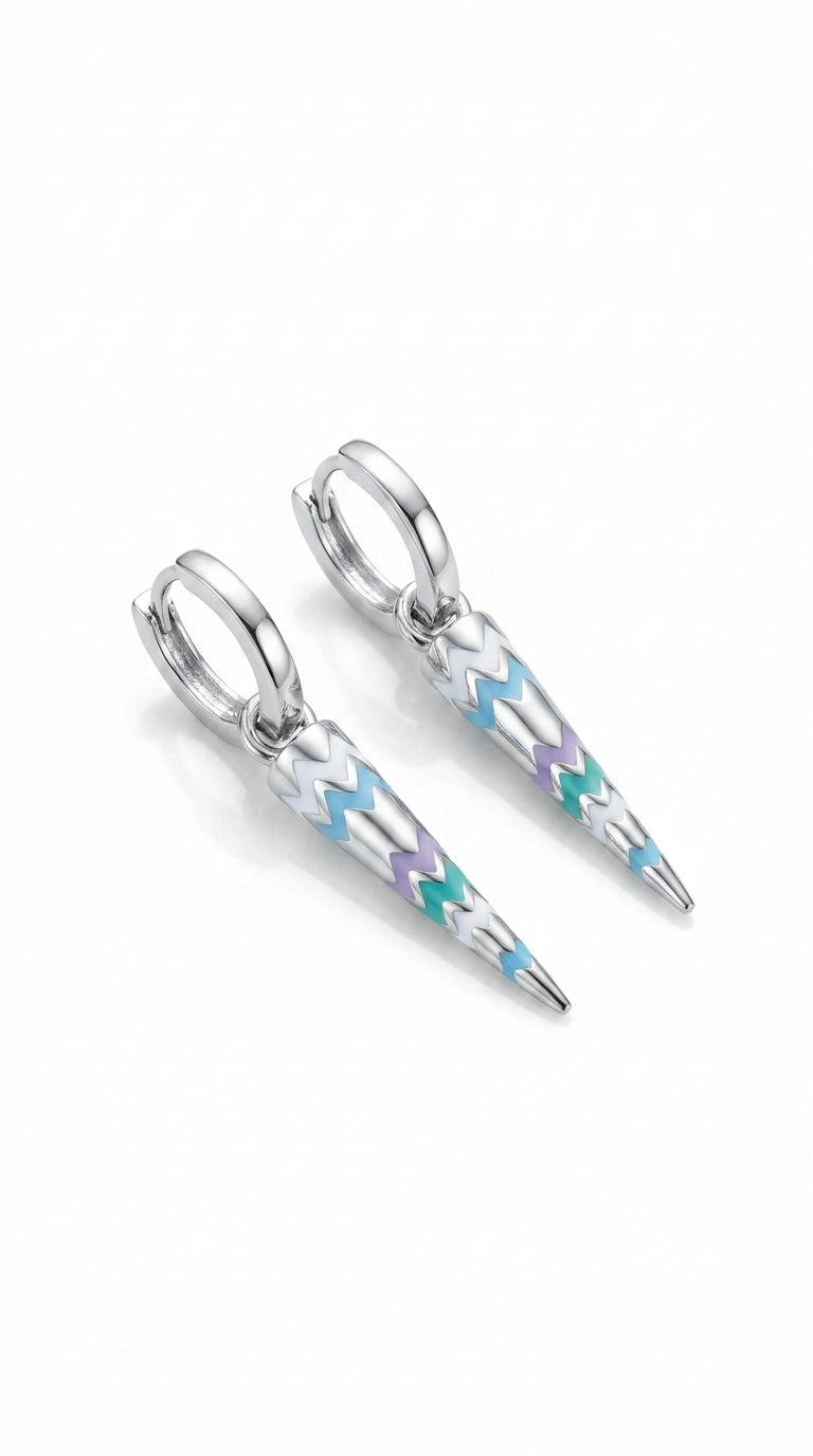 Luminous Turquoise Pulse Earring