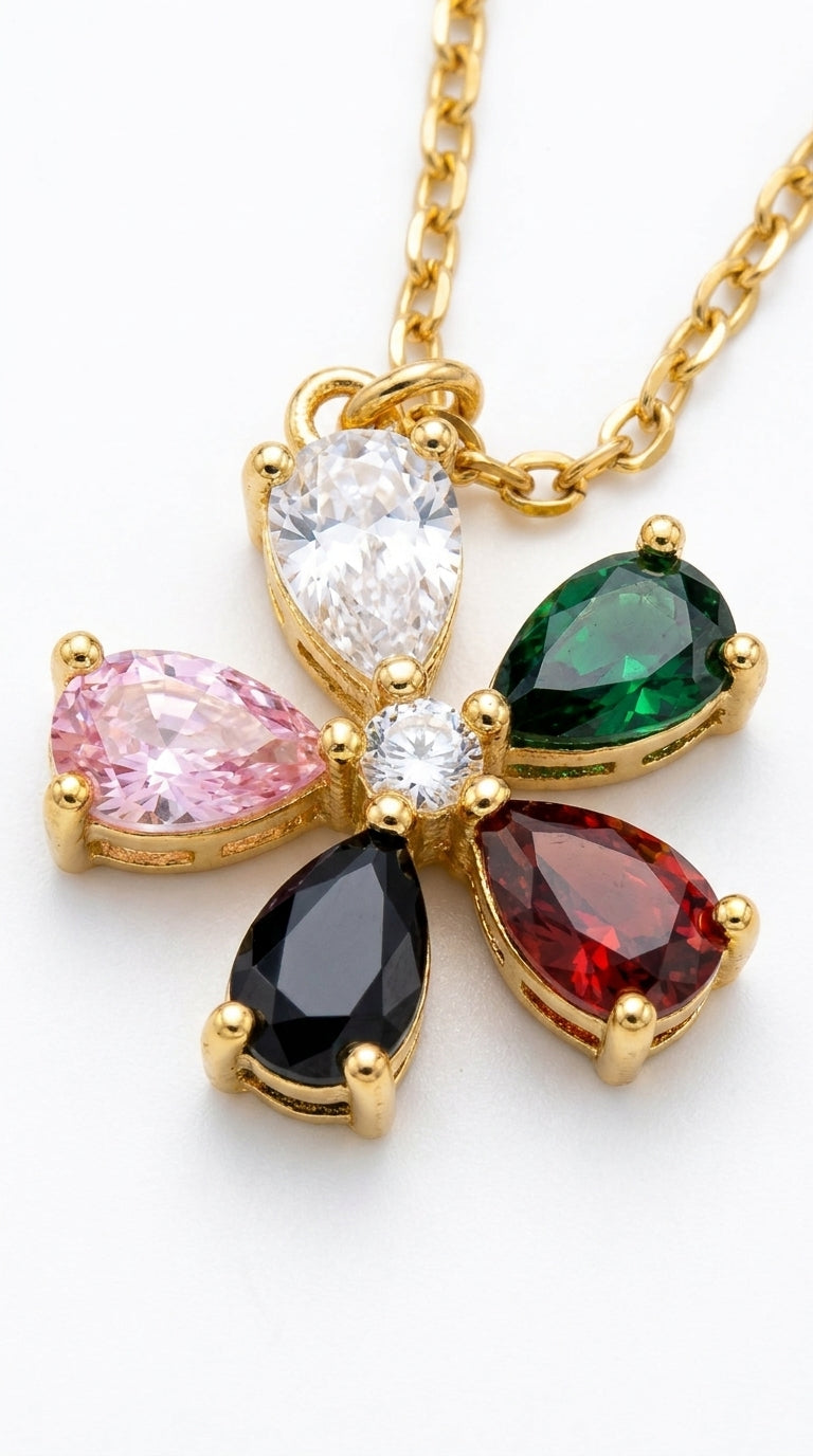 Radiant Flora Prism Necklace