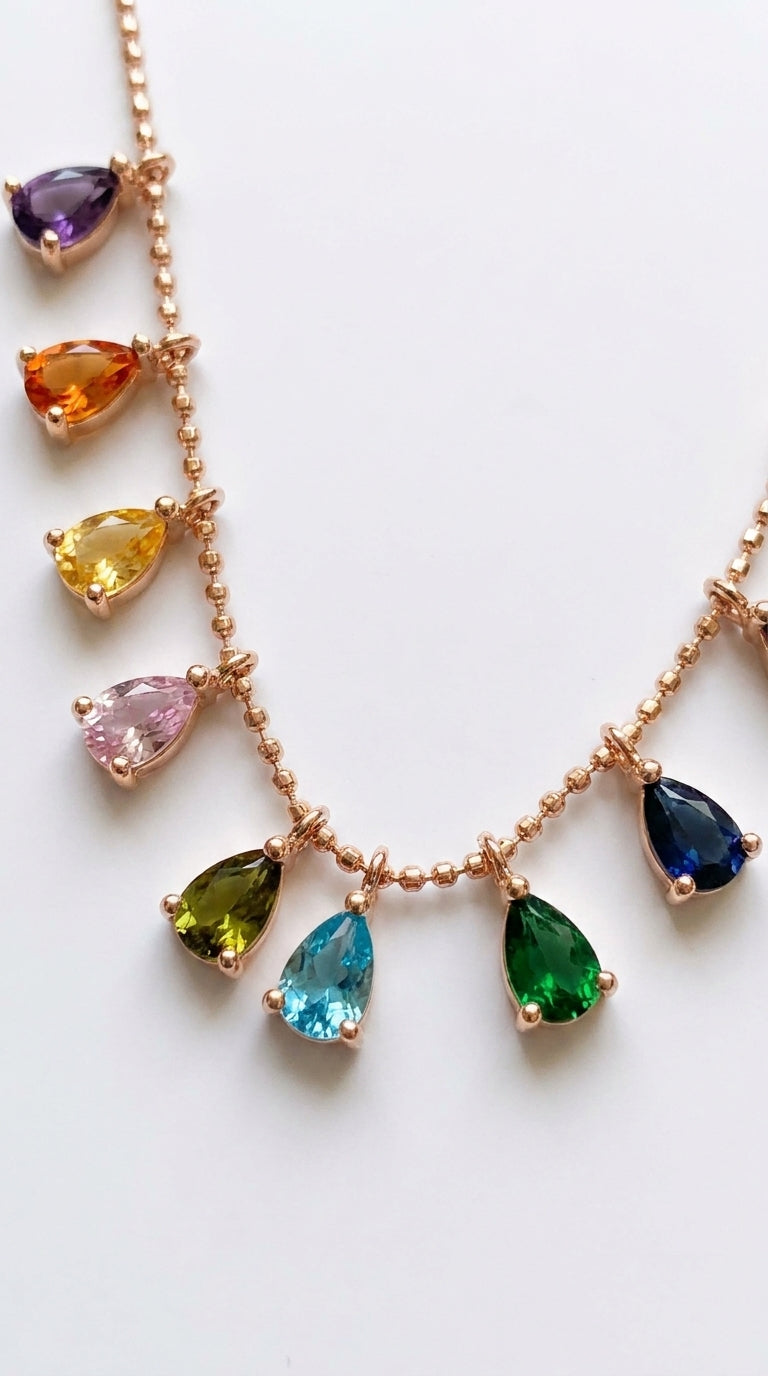 Radiant Prism Drop Necklace