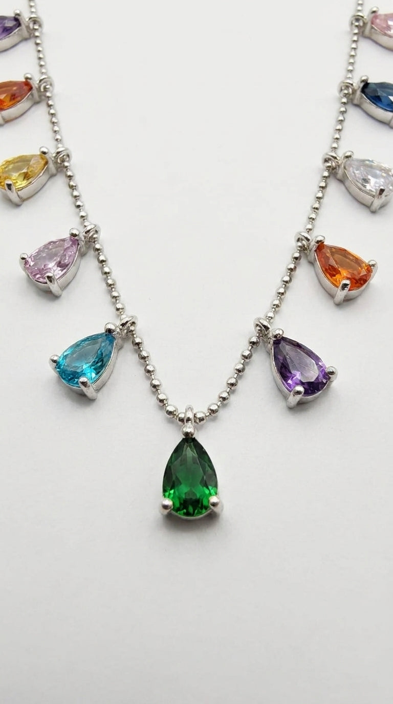 Radiant Prism Drop Necklace