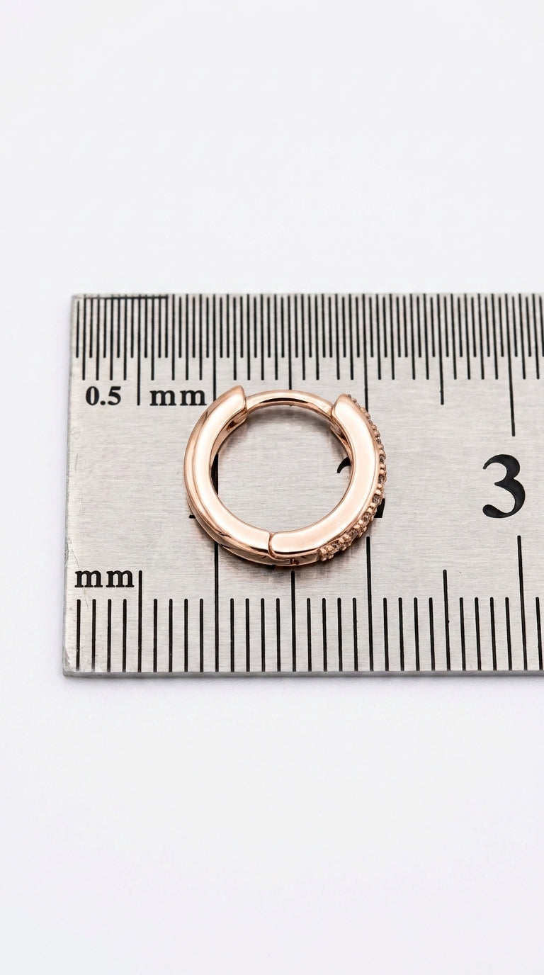 Radiant Full-Circle Pave Hoops