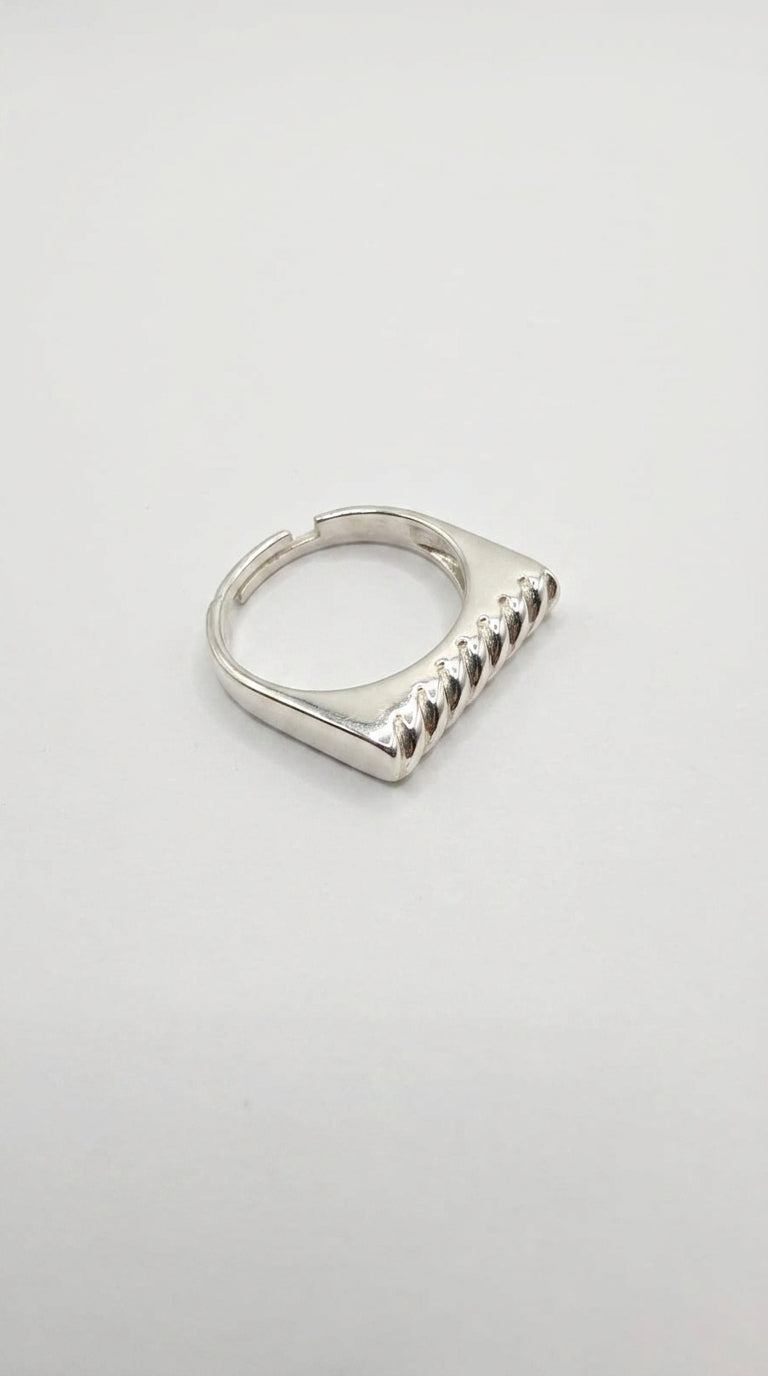 Ethereal Twist Sterling Silver Ring