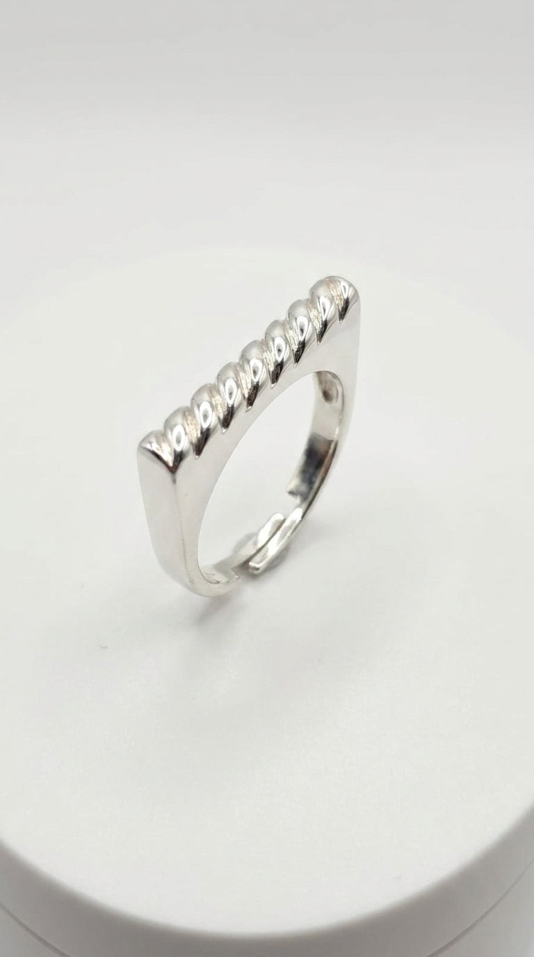 Ethereal Twist Sterling Silver Ring