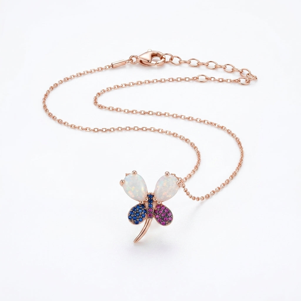 Aurora Dragonfly Necklace