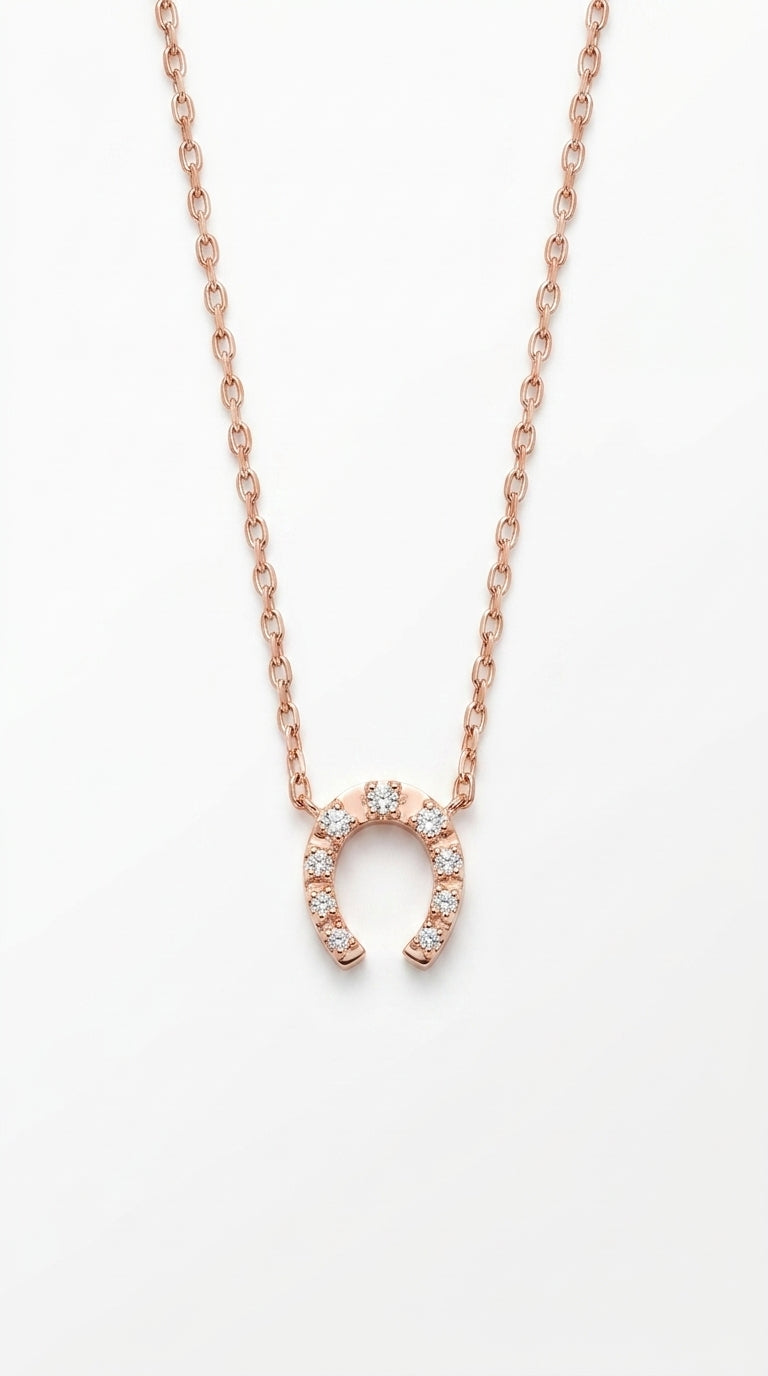 Radiant Horseshoe Glimmer Necklace