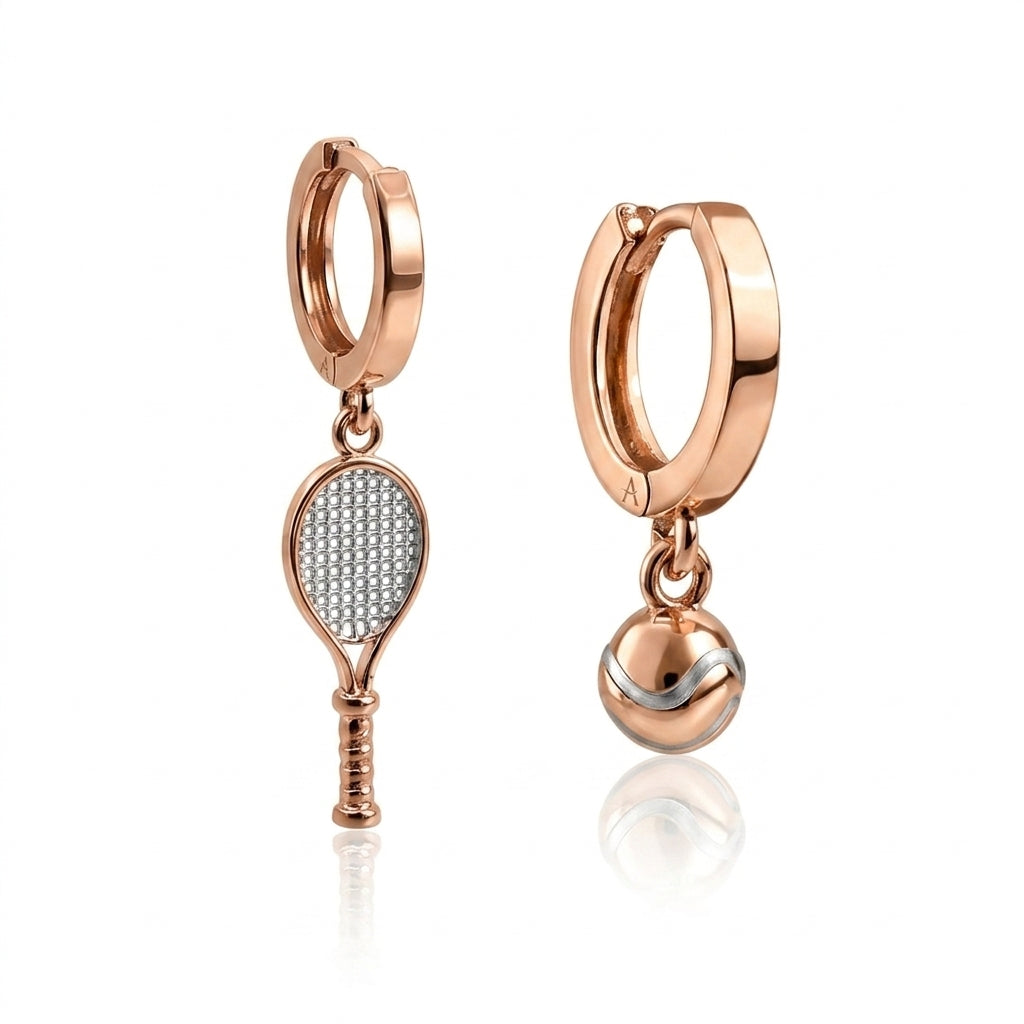 Match Point Asymmetrical Earrings
