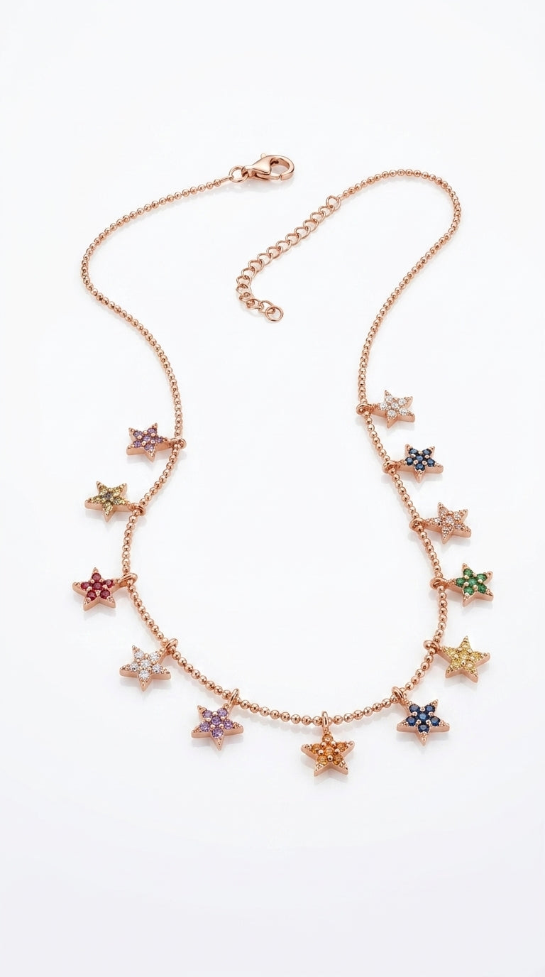 Radiant Personalized Stellar Aura Necklace
