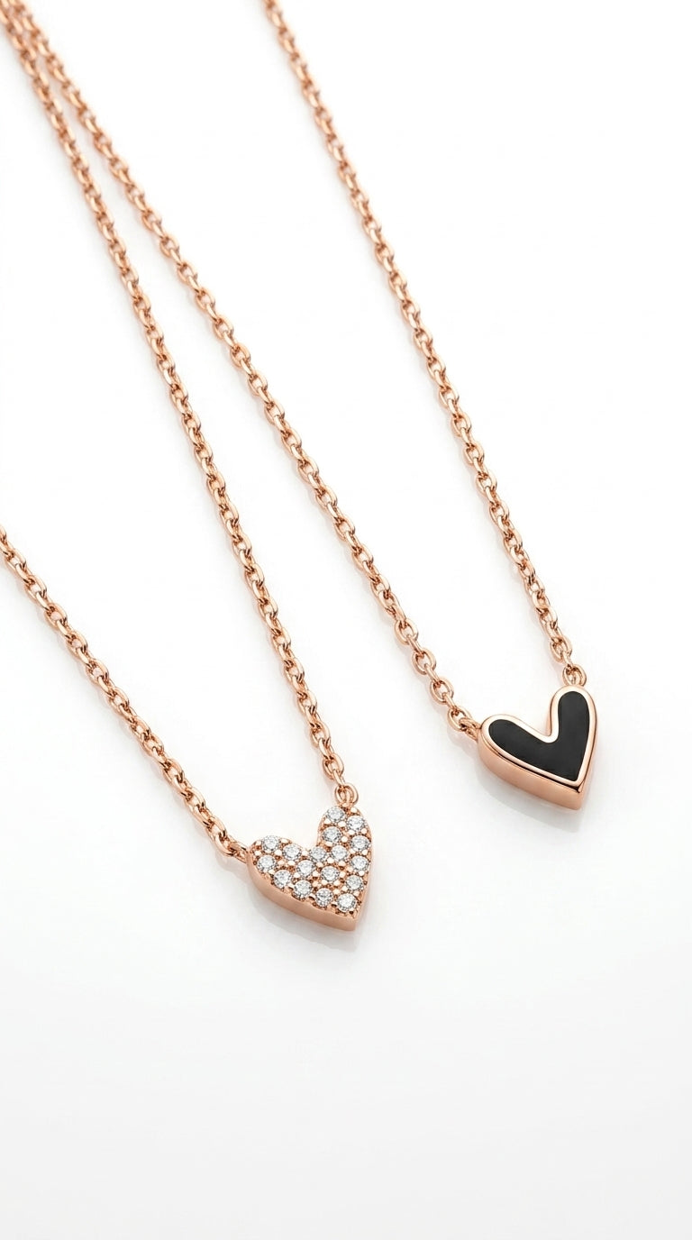 Noir Aura Heart Necklace