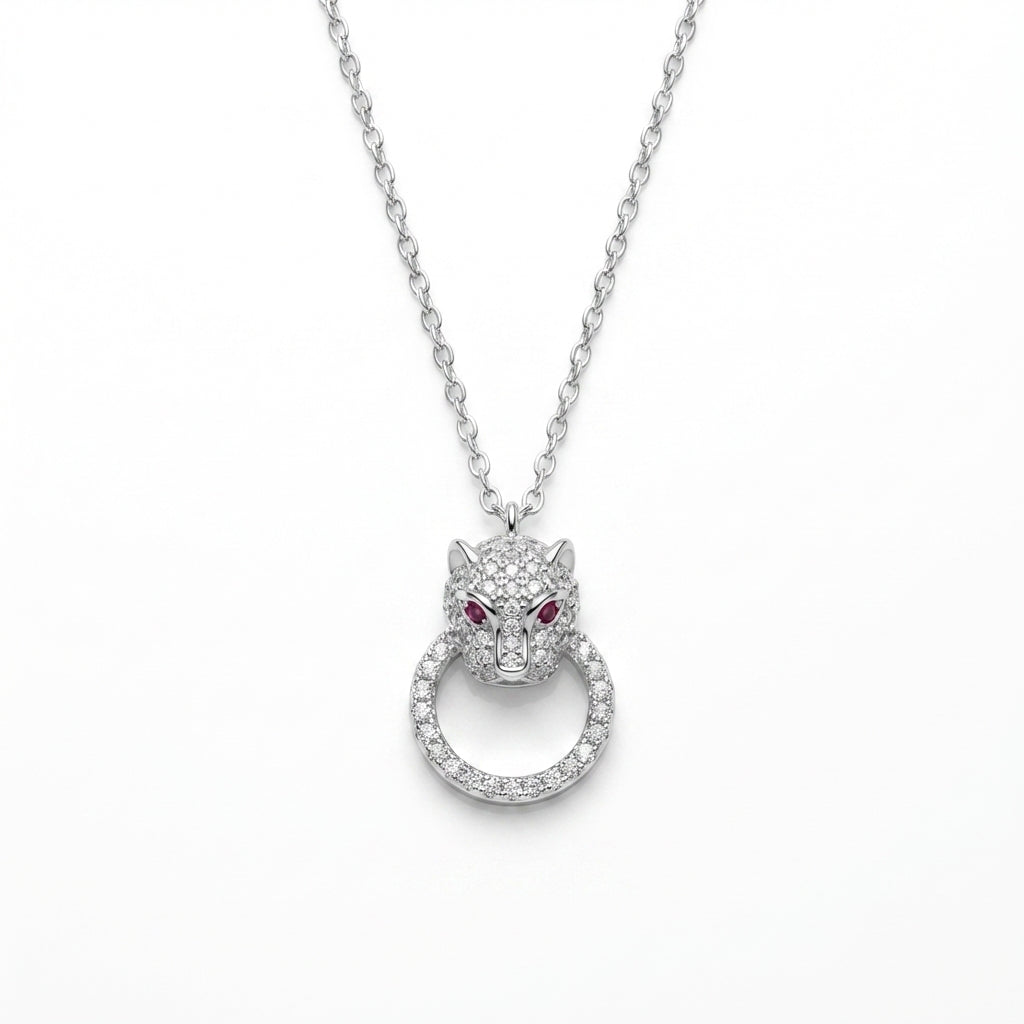 Radiant Pantherine Gaze Necklace