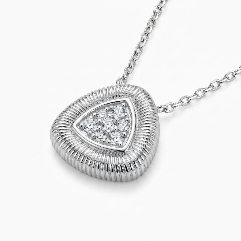 Soleil Pavé Pendant Necklace