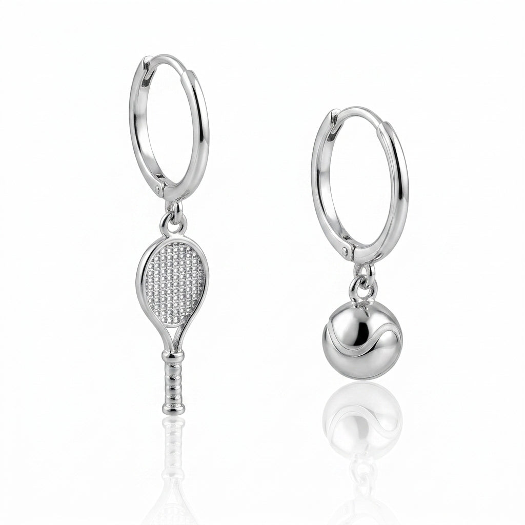 Match Point Asymmetrical Earrings