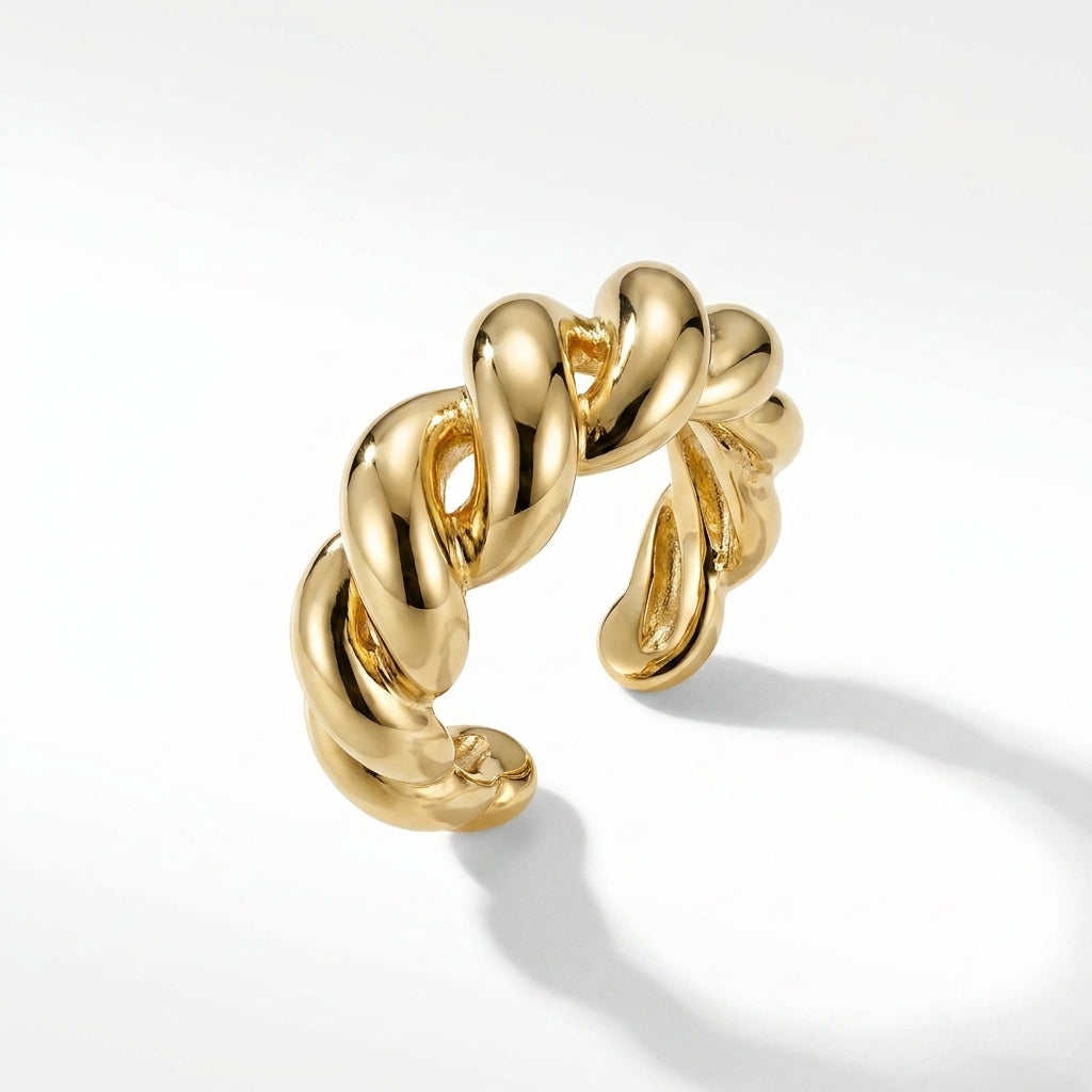 The Sculptural Twist Ring