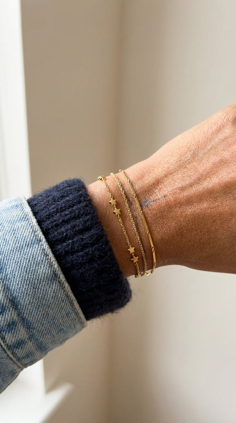 Celestial Starfall Chain Bracelet