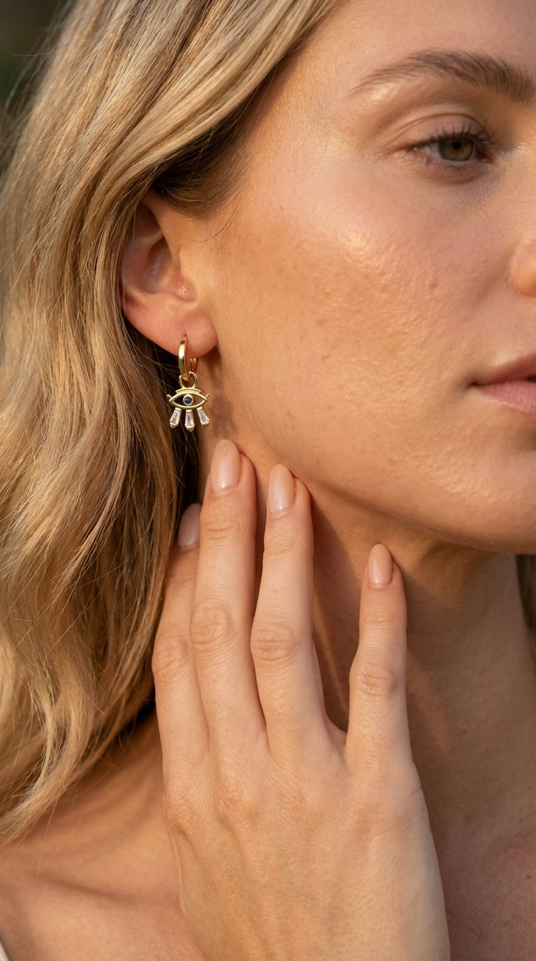 Mystic Vision Huggie Earrings