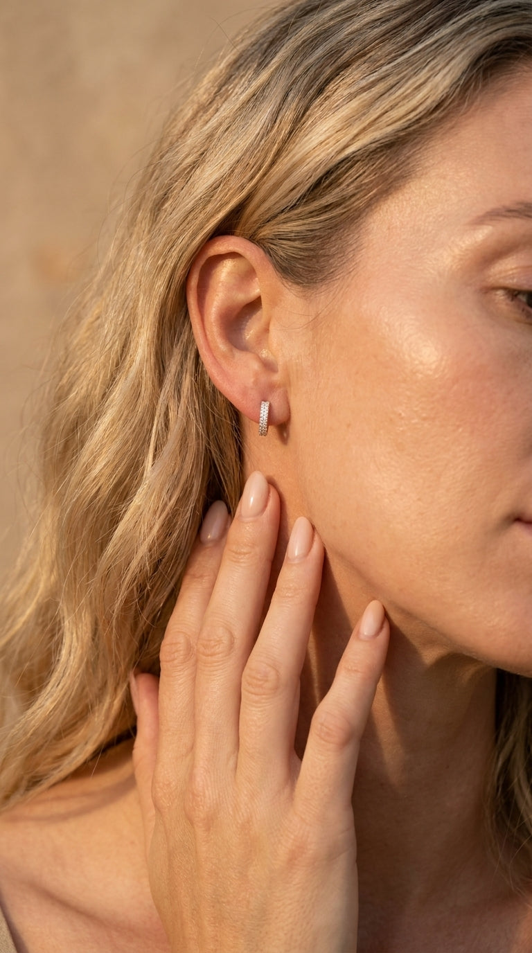 Eternal Sparkle Eternity Hoops