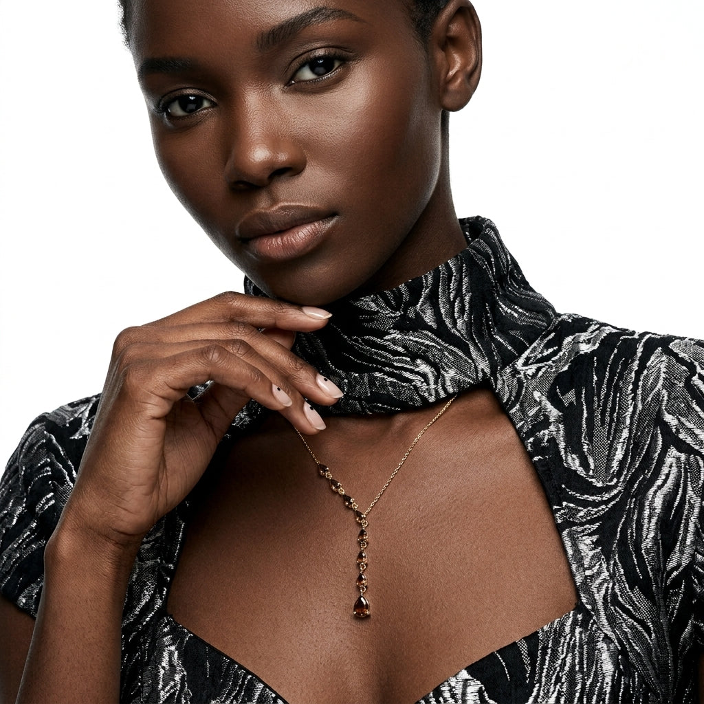 Teardrop Cascade Necklace