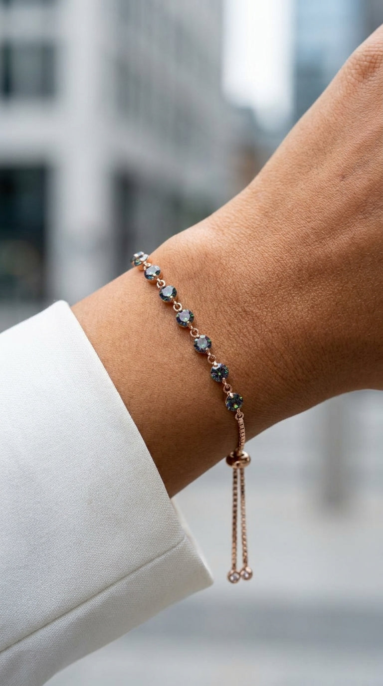 Mystic Aura Sliding Tennis Bracelet
