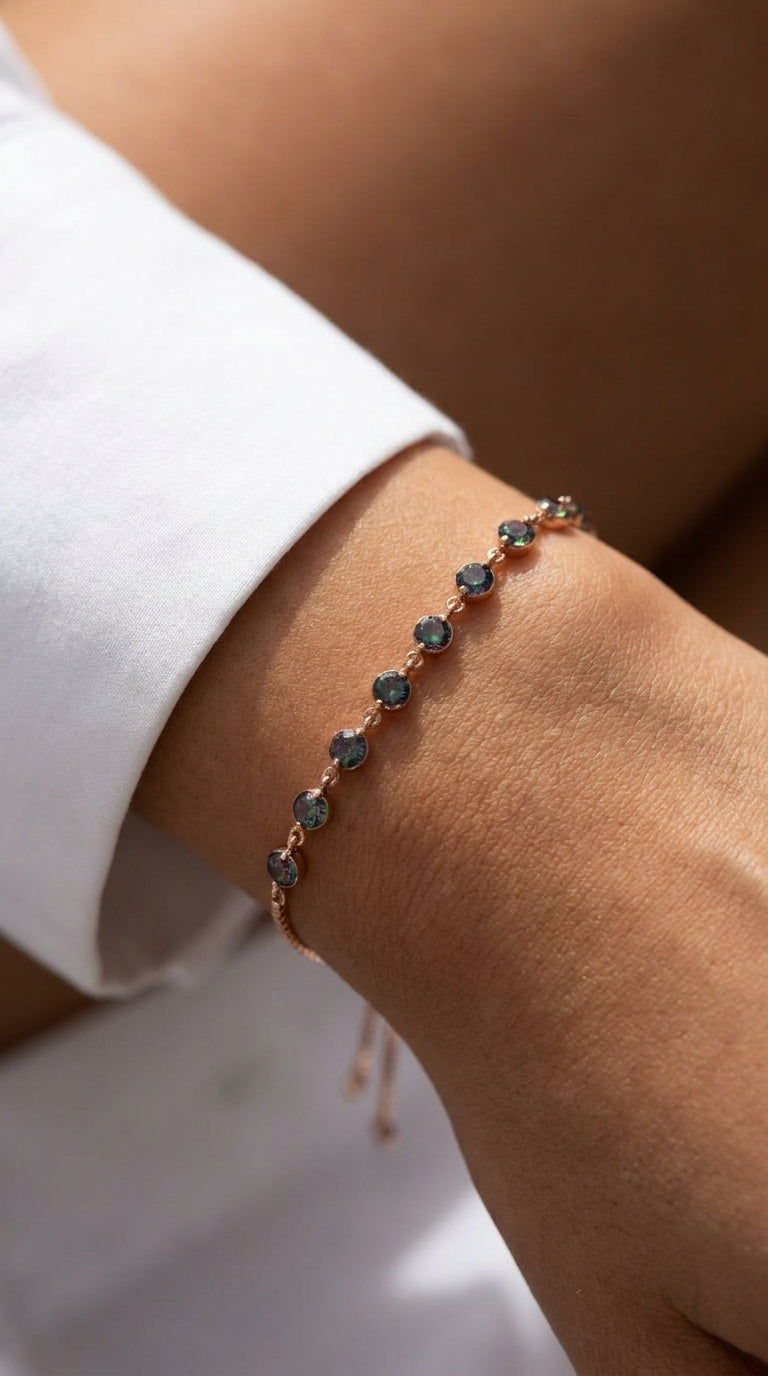 Mystic Aura Sliding Tennis Bracelet