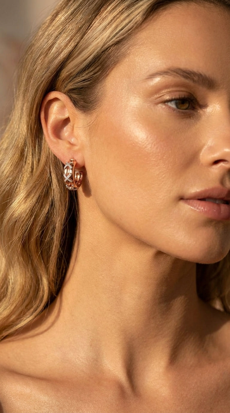 Vintage Muse X-Motif Earrings
