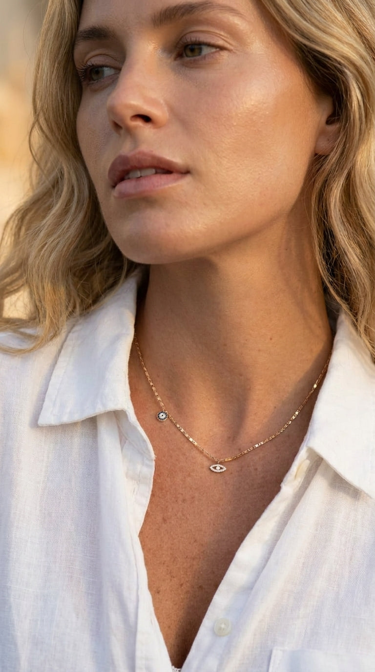 Divine Protection Duo Necklace