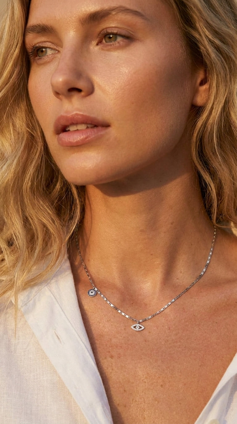 Divine Protection Duo Necklace