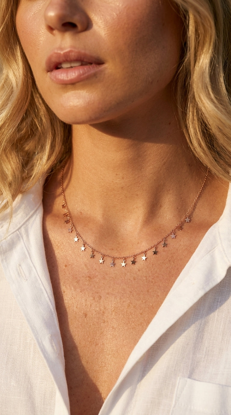 Radiant Starfall Aura Necklace