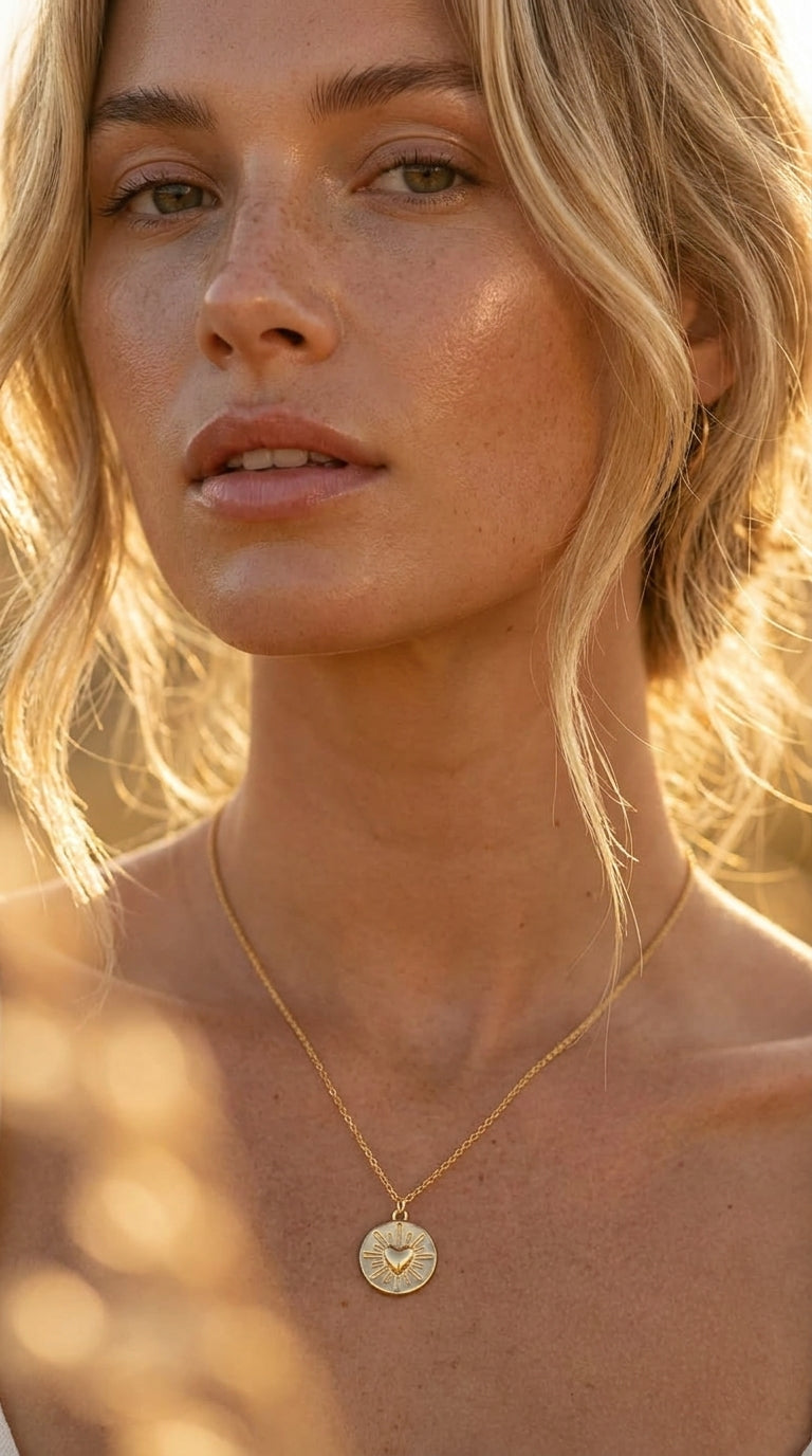 Radiant Heart Solstice Aura Necklace