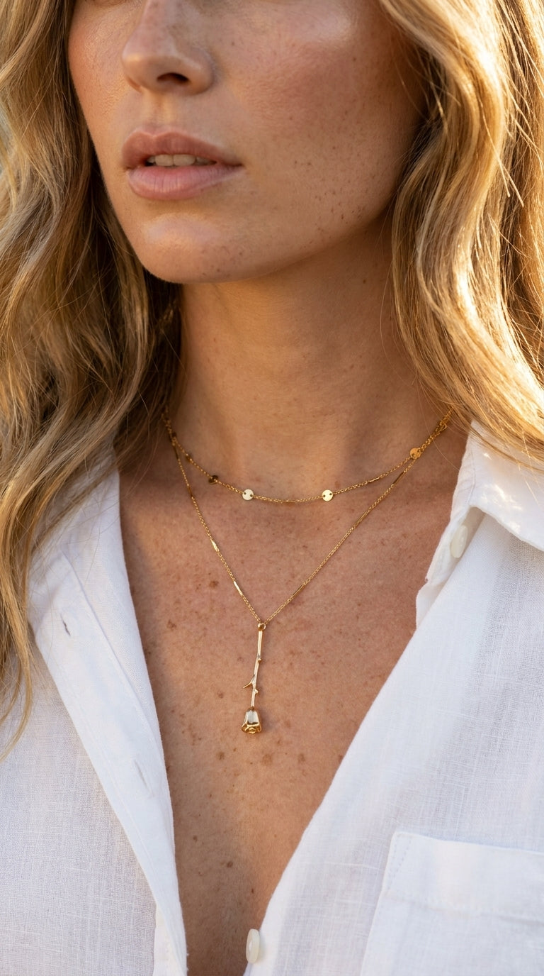 Radiant Rose Aura Necklace
