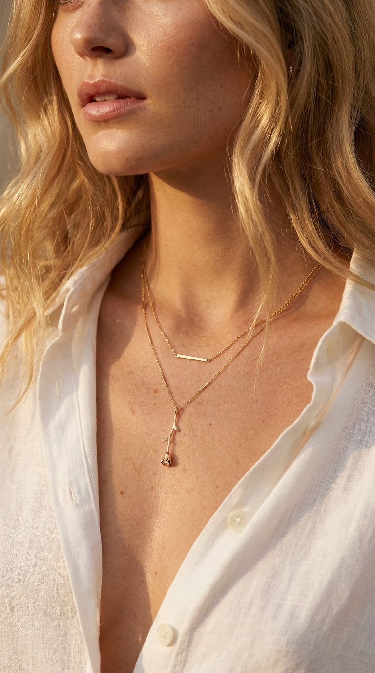 Radiant Rose Aura Necklace