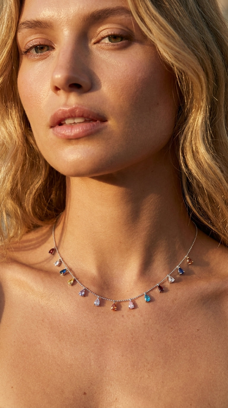 Radiant Prism Drop Necklace