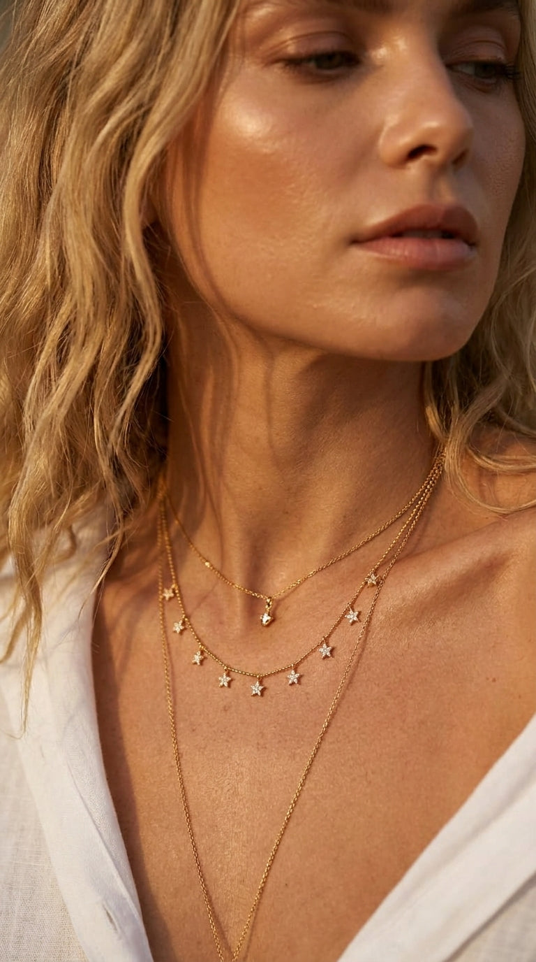 Celestial Star Shower Necklace