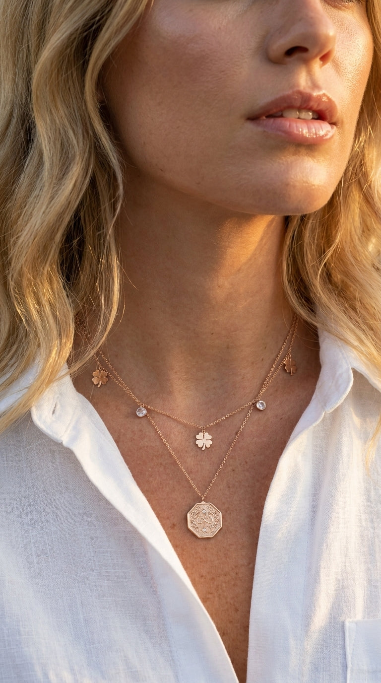 Antique Infinity Celestial Medallion