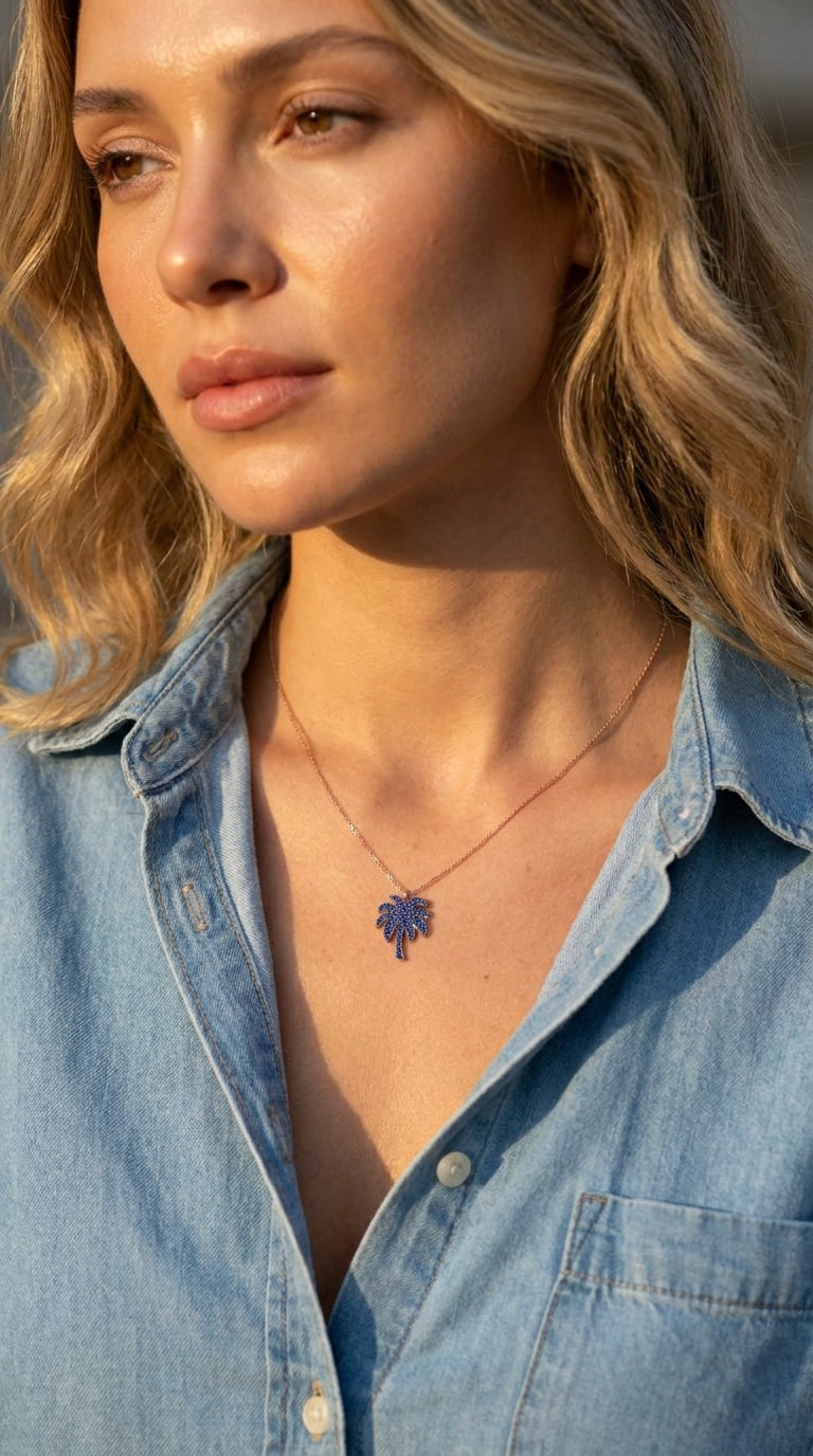 Icons of Summer Palm Necklace