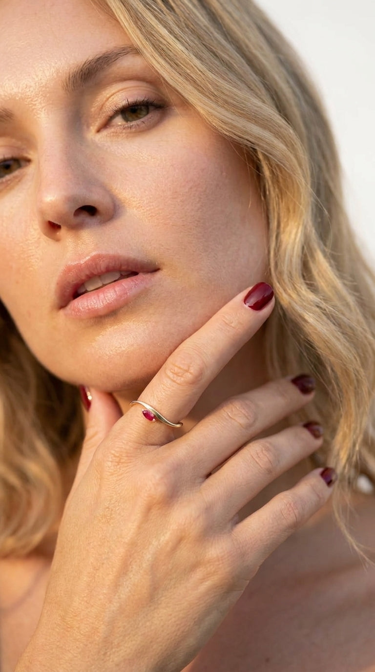 Ruby Aura Marquise Ring