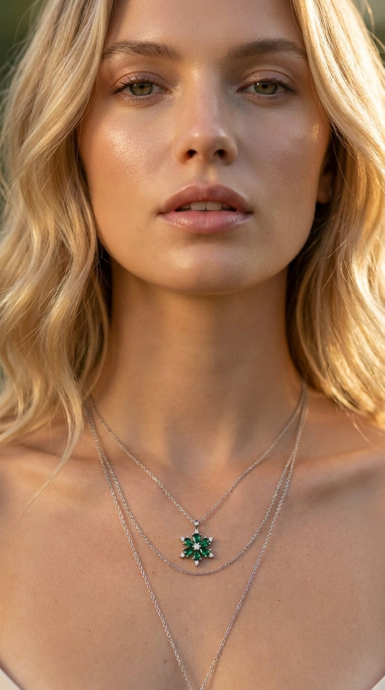 Emerald Bloom Pendant