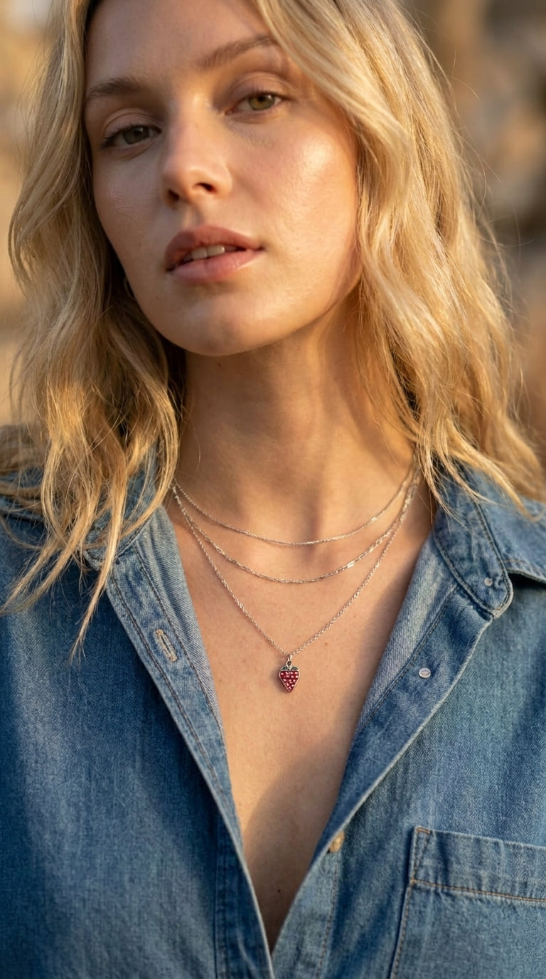 Summer Strawberry Pendant
