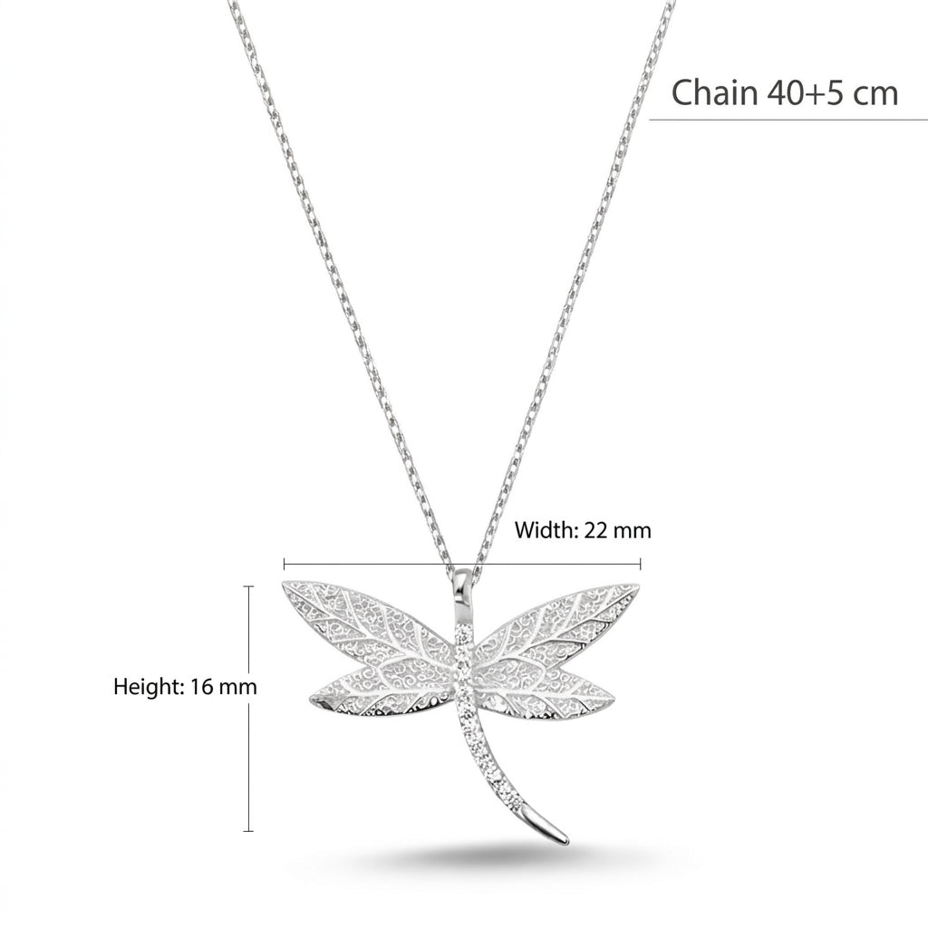 The Pavé Dragonfly Necklace