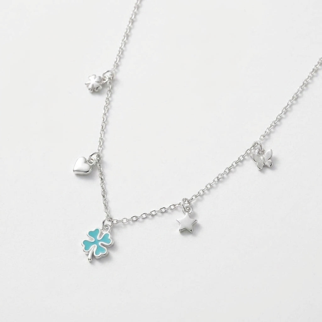 Charmed Life Turquoise Clover Necklace