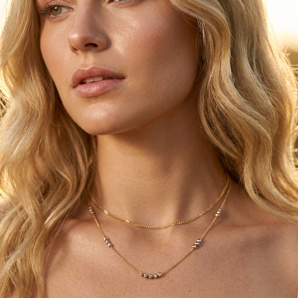 Tri-Tone Harmony Dorica Necklace