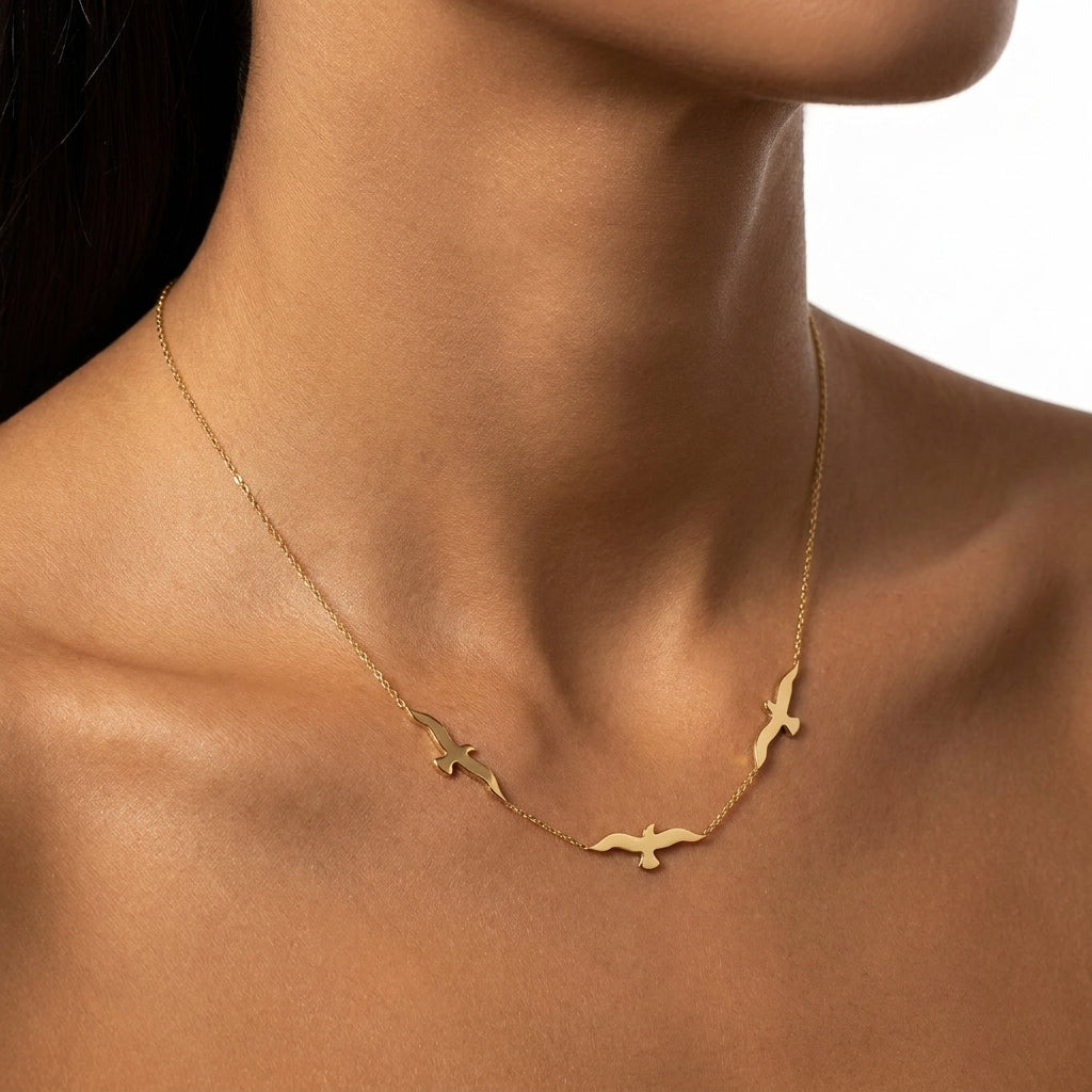 Spirit of Freedom Seagull Necklace