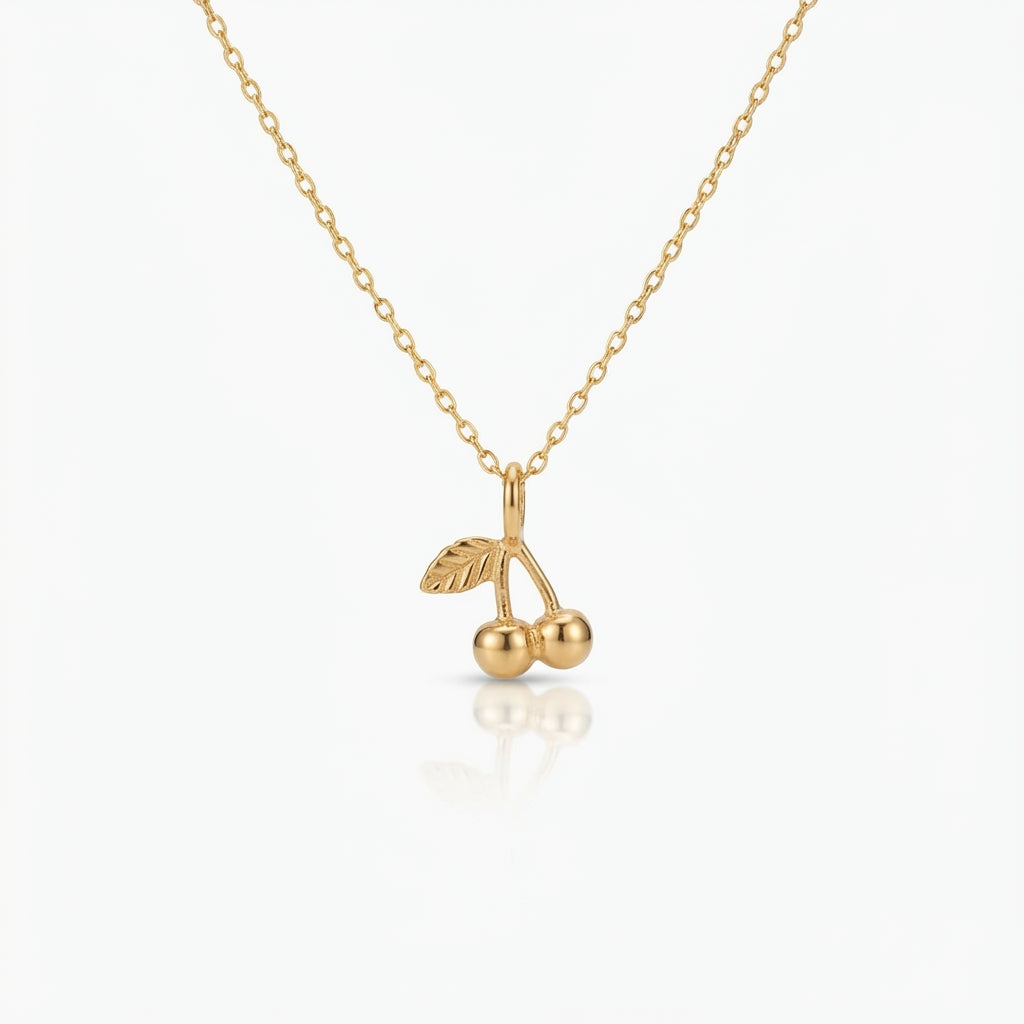 Pure Gold Cherry Spirit Necklace