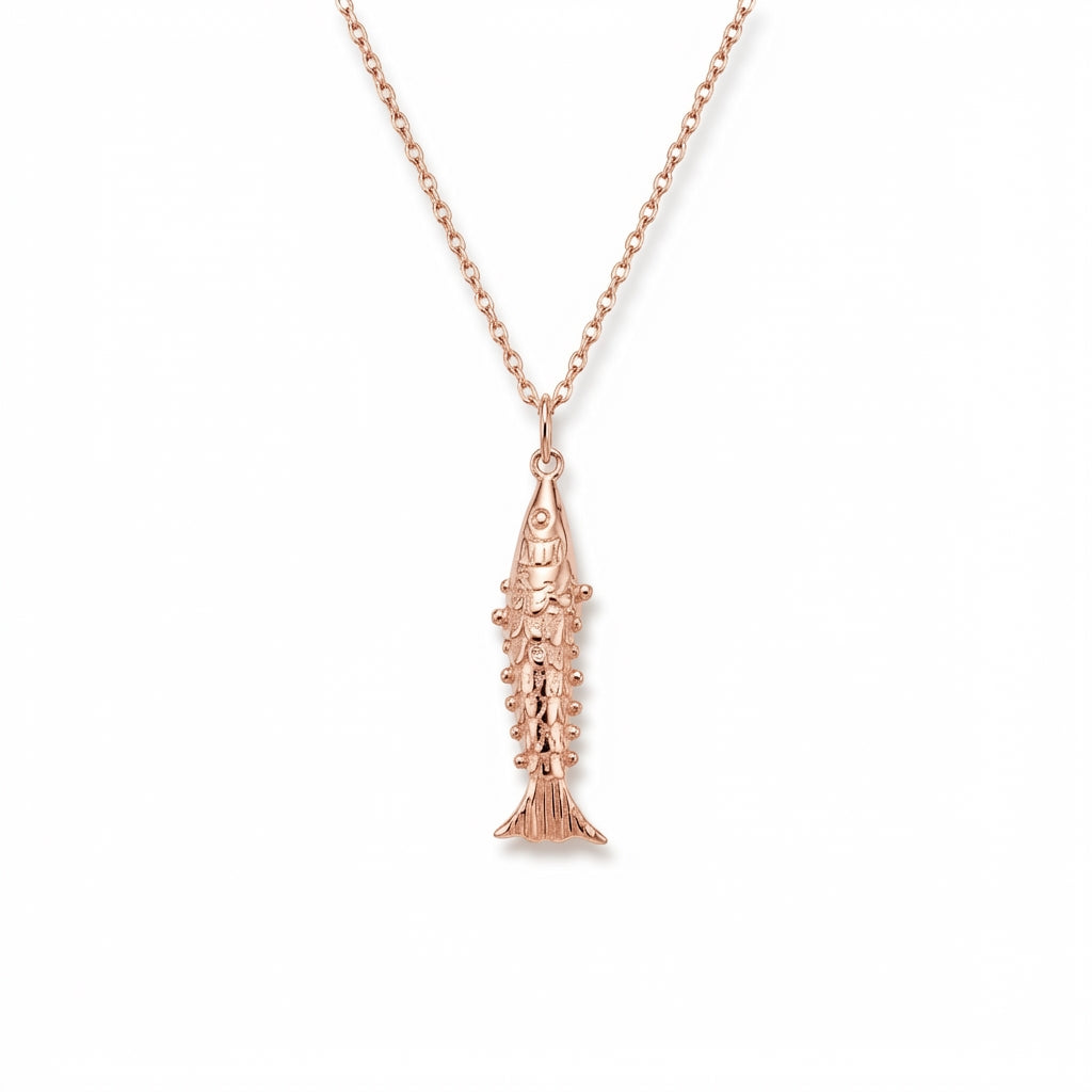 Shimmering Scales Fish Pendant